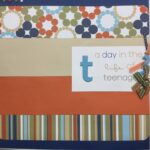 Premade Page LIFE OF A TEENAGER 12"x12" Scrapbook