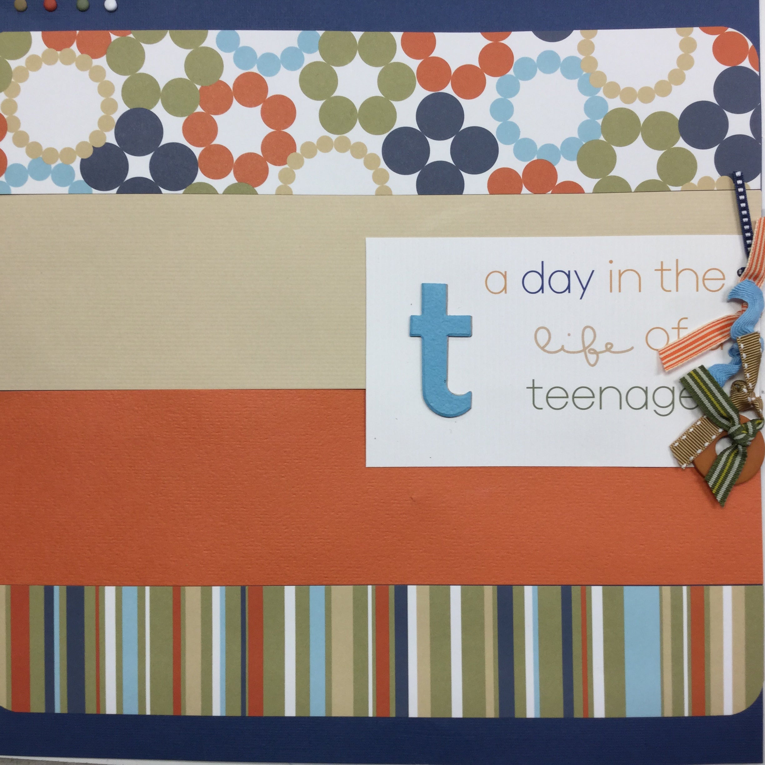 B574B9F9-0322-4E52-A2B5-6D61D76D0316.jpg Premade Page LIFE OF A TEENAGER 12"x12" Scrapbook - Image 1