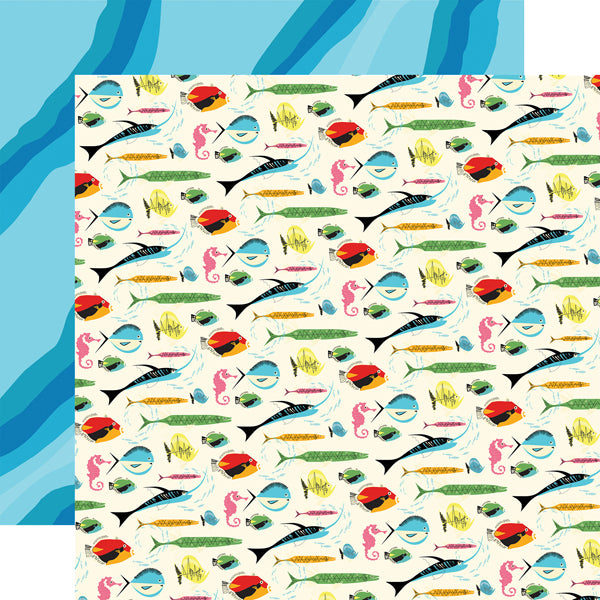 B5BDEF3E-A595-49D1-A704-F9077B948417.jpg Carta Bella Summer Splash GONE FISHING 12"x12" Paper - Image 1