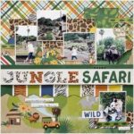 Echo Park Jungle Safari JUNGLE PLAID 12x12 Scrapbook Paper - Image 3