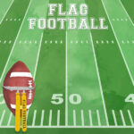 Scrapbook Customs FLAG FOOTBALL WATERCOLOR 12”X12” Scrapbook Paper - Image 2