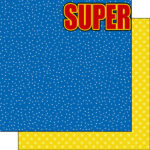 Superhero SUPER KID 12”X12” Scrapbook Kit 9pc - Image 9