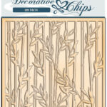 Stamperia Decorative Chips BAMBOO Sir Vagabond in Japan 1pc