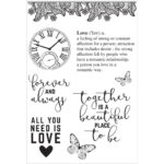 KaiserCraft P.S. I LOVE YOU Clear Acrylic Stamps 8pc - Image 2