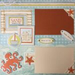 Page Kit SURF & SAND (2) 12x12 Scrapbook Layouts - Image 2