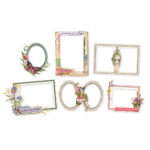 Simple Stories SIMPLE VINTAGE MEADOW FLOWERS Chipboard Frames 6pc - Image 2
