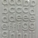 Queen & Co WHITE FOAM LETTER STICKERS 78pc