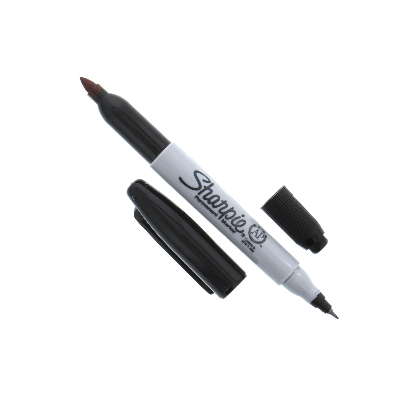 B9FF44A6-C8C3-4750-AE79-E2E5BB735446.jpg SHARPIE MARKER Black Twin Tip Fine/Ultra Fine - Image 1