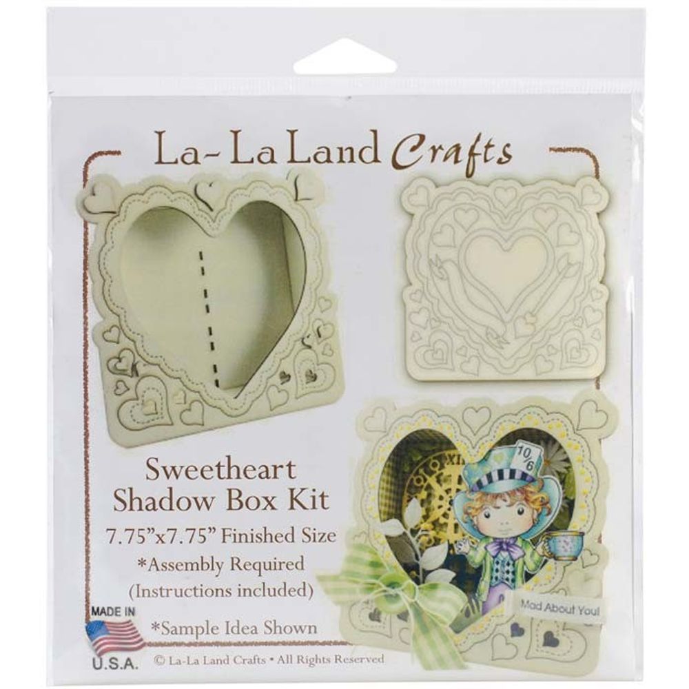 BAE93E2B-A496-4DCC-A216-A9A4F4FDC50F.jpg La-La Land Crafts SWEETHEART Shadow Box Kit - Image 1