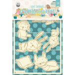 P13 Goodnight Collection LIGHT CHIPBOARD EMBELLISHMENTS 6pc