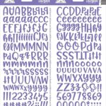Doodlebug Abigail LILAC Alphabet Stickers