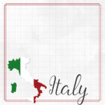 ITALY FLAG SIGHTS Double Sided 12X12 Paper Scrapbook Customs - Image 2