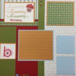 Premade Page B IS FOR BIRTHDAY (2) 12X12 Scrapbook @Scrapbooksrus