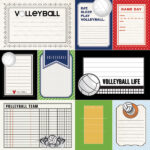 VOLLEYBALL DS SPORTS JOURNAL 12"x12" Scrapbook Paper - Image 2
