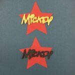 MICKEY STAR 3D Scrapbook DieCut