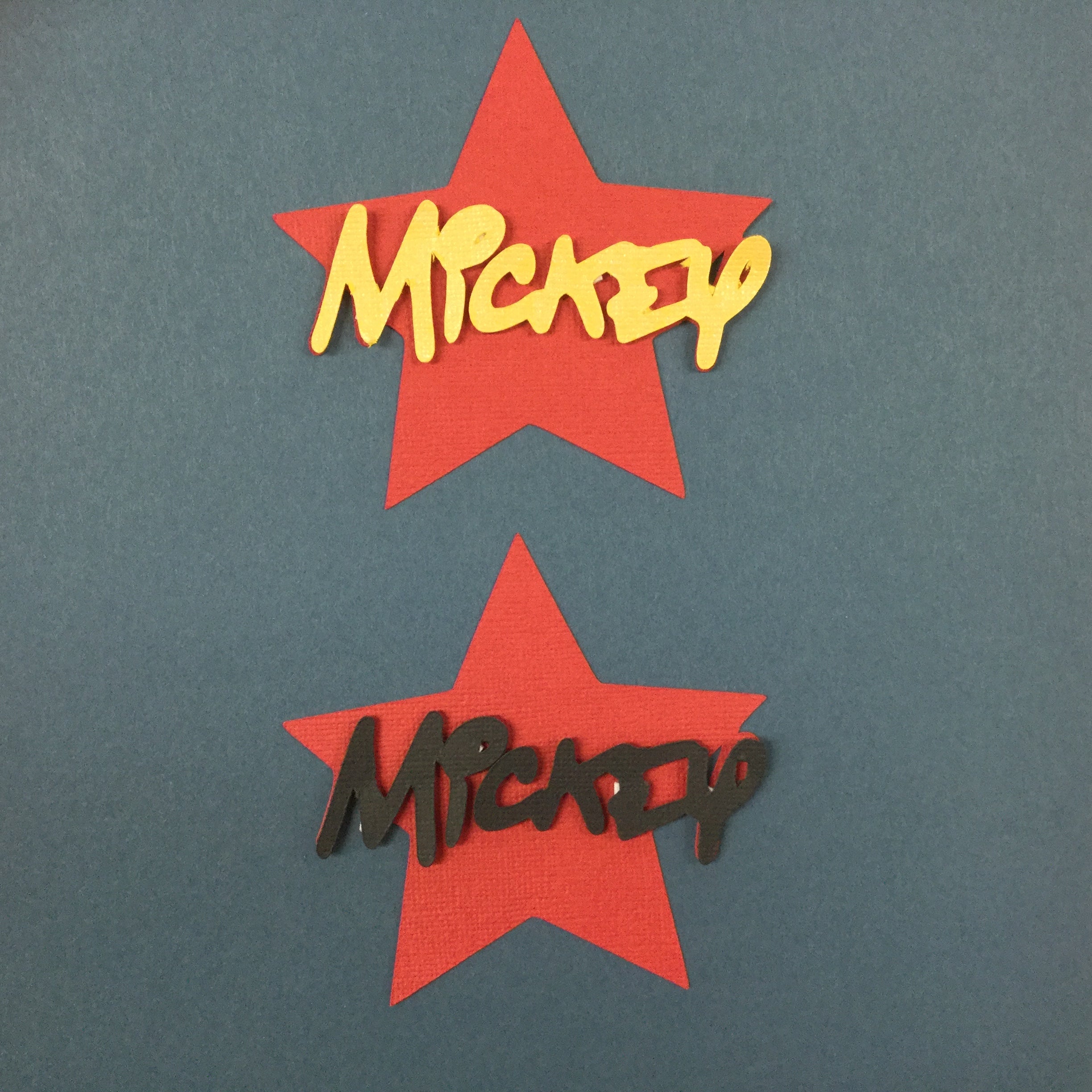 BC8BEDC9-D501-49A1-8C72-D49CA9ADABD6.jpeg MICKEY STAR 3D Scrapbook DieCut - Image 1