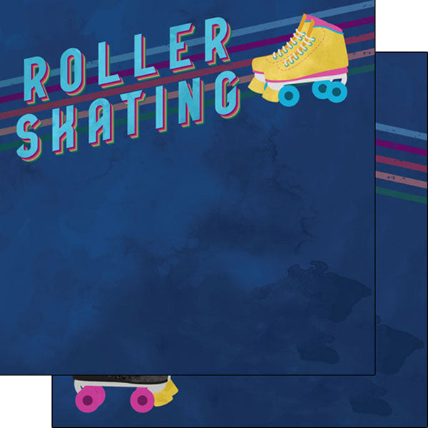 BCB06AEB-59EB-4C18-A67F-26D5F4ED05E1.jpg ROLLER SKATING WATERCOLOR DS 12"X12" Paper - Image 1