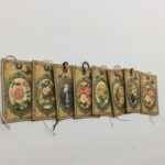 Tags & Ephemera 9pc VICTORIAN FLOWER FRAMES TAGS - Image 2