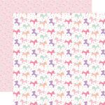Echo Park It’s Your Birthday Girl UNICORN BALLOONS 12"X12" Scrapbook Paper