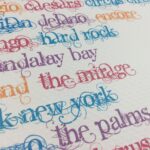 Las Vegas HOTELS & CASINOS Names 12"x12" Scrapbook Paper - Image 6