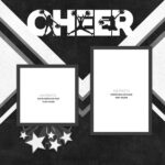 Scrapbook Customs CHEER QUICK PAGES 12"X12" Cheerleading Paper 2pc - Image 3