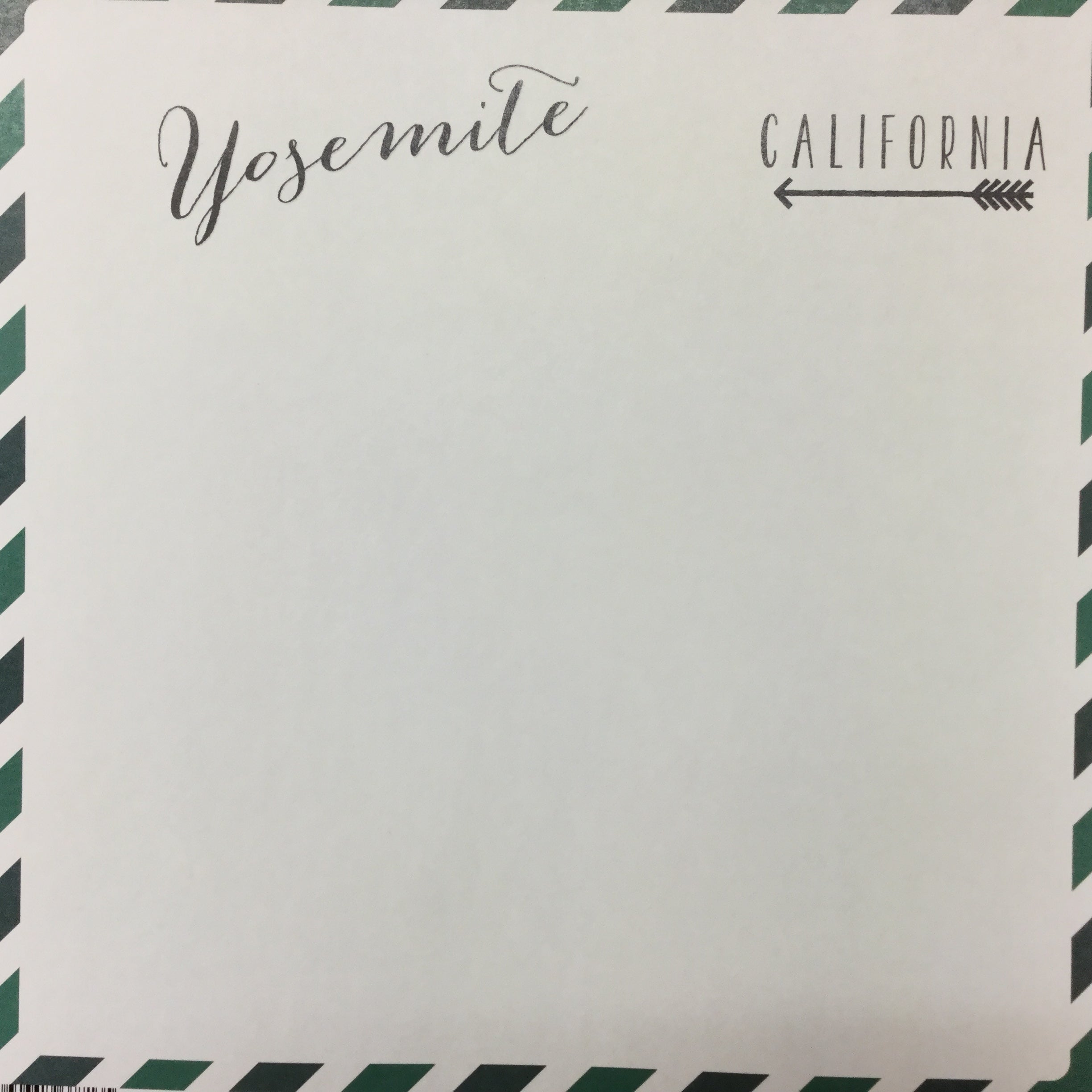 BE8AD6C2-779E-4617-A70D-6A9E6A96735C.jpg YOSEMITE California Memories 12"X12" Scrapbook Paper - Image 1