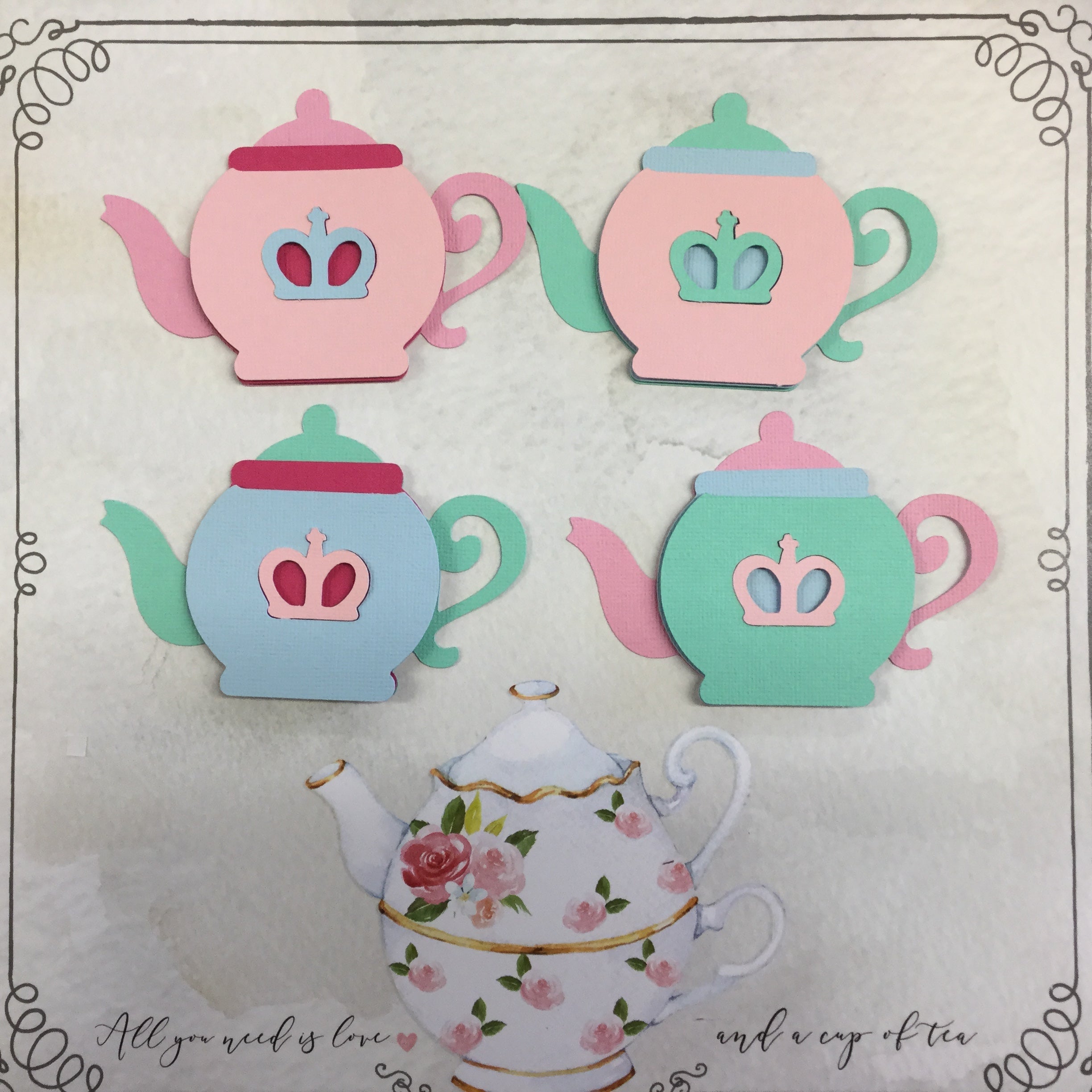 BEC69EA6-B360-42A0-9B1D-7043BD2C0790.jpg TEAPOT Custom Scrapbook Die Cuts - Image 1