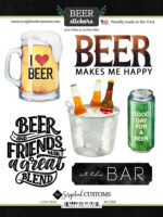 I LOVE BEER Kit 12"X12" Scrapbook Paper Stickers 3pc - Image 5