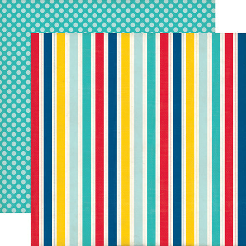 BFA430EF-5F8C-4CD2-9B41-0CF9553340FE.jpg Echo Park Pirate’s Life CAPTAIN STRIPES 12"x12" Paper - Image 1
