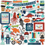 Echo Park IMAGINE THAT BOY 12"X12" Scrapbook Collection Kit 13pc - Image 14
