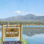 BIG BEAR LAKE PARK Watercolor 12"x12" Scrapbook Paper - Image 2