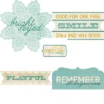 My Mind's Eye The Sweetest Thing BLUEBELL DieCut Titles