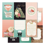 Bella! AT LAST 4pc 12"x12" Wedding Scrapbook Papers - Image 2