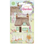 Craft Consortium COTTAGE GARDEN House Fence Clear Stamps