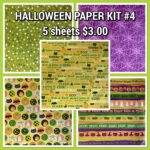 HALLOWEEN PAPER KIT #4 5 Sheets