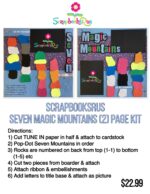 Scrapbooksrus SEVEN MAGIC MOUNTAINS Scrapbook (2) Page Kit - Image 3