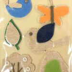 Little Yellow Bicycle Naturals NATURE Burlap Stickers 7 pc