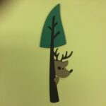 DEER PEEKING Camping Scrapbook Die Cuts