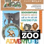 Photoplay A DAY AT THE ZOO EPHEMERA Cardstock Pack