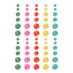 Simple Stories HARD CANDY CHRISTMAS Glitter Enamel Dots 60pc - Image 2