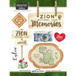 ZION KIT Papers and Stickers Utah National Park 3pc - Image 4