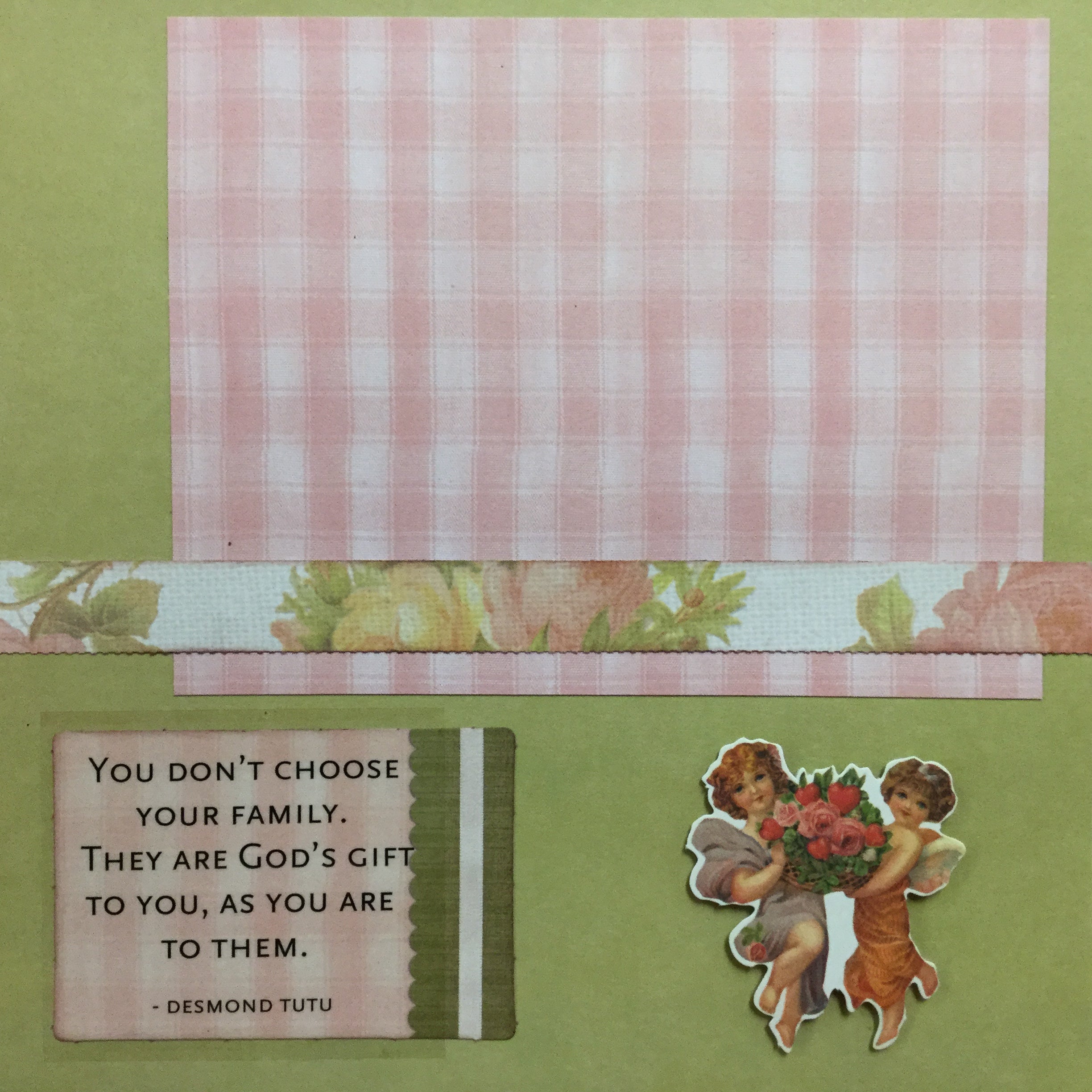 C21BCD10-3706-4A56-8515-305769557CA6.jpg Premade Pages $2.00 GOD’S GIFT 8” x 8" Scrapbook Pages - Image 1