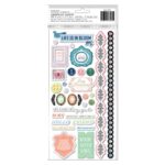 Bo Bunny Thickers BEAUTIFUL THINGS Foil Chipboard Phrase Stickers 68pc - Image 2