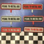 PEDAL TO THE METAL AVE Diecut Sports Scrapbook Die Cuts
