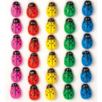 Craft Consortium The Essential WOODEN BUGS Adhesive Embellishments 30pc - Image 2