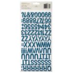 Thickers Amy Tangerine Plus One OTHER HALF Blue Glitter Foam Letter Stickers - Image 2