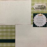 Premade Pages $2.00 GREAT GRANDMOTHER 8” x 8" Scrapbook Pages