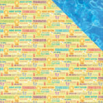 Moxxie WATER PARK 12"X12" Scrapbook Paper Pack 5 Sheets - Image 3