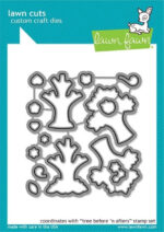 Lawn Fawn TREE BEFORE ‘N AFTERS Stamp & Die Set - Image 2