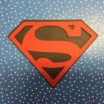 SUPERMAN & SUPERGIRL EMBLEM Superhero Custom Scrapbook Die Cuts - Image 2